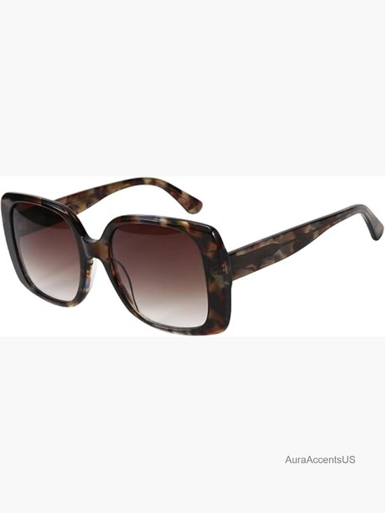 Cat Eye Sunglasses, Retro Oversized Square UV400 Protection Shades main image 4